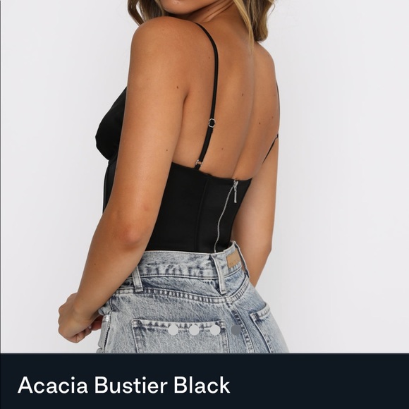 White Fox Boutique Black Acacia Bustier - Picture 2 of 2